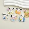 20/100PCS Cartoon bright face spring outing puppy DIY resin accessories phone case hair clip handmade material