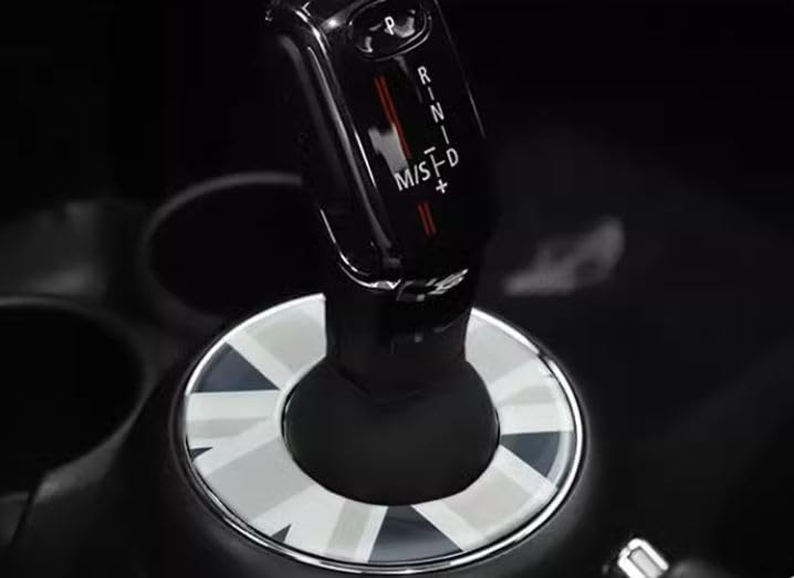 Fujidrive BMW Mini Shift Lever Panel, Mini Cooper F54, F55, F56, F57, F60 Shift Knob Cover (2019-2023, Black Jack)