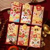 6pcs Blessing New Year Money Envelopes Chinese Style Red Packet Lucky Red Pockets  Spring Festival