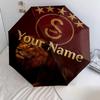 1 PC Automatic Folding Umbrella - Galatasaray S Custom Name Pattern, Portable & Foldable Design with 8 Ribs, Christmas Birthday Gifts