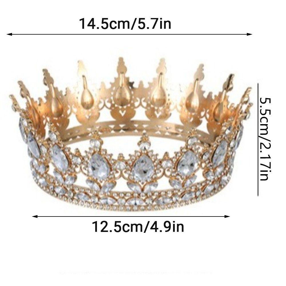 Strass Brautkronen Kuchen Dekorationen Königin Prinzessin Tiara Haar Accessoires