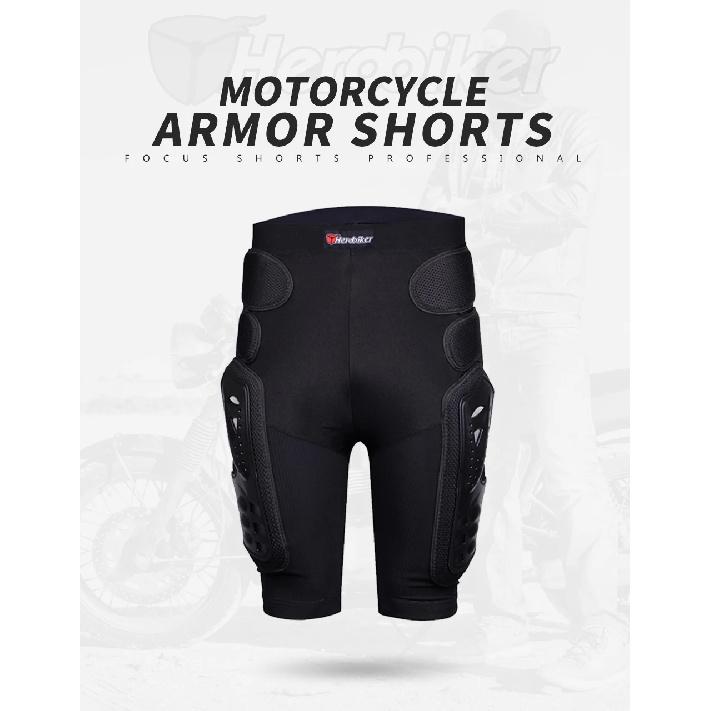 HEROBIKER Motocross Shorts Protector Motorcycle Shorts Moto Protective Gear Armor Pants Hip Protection Riding Racing Equipment