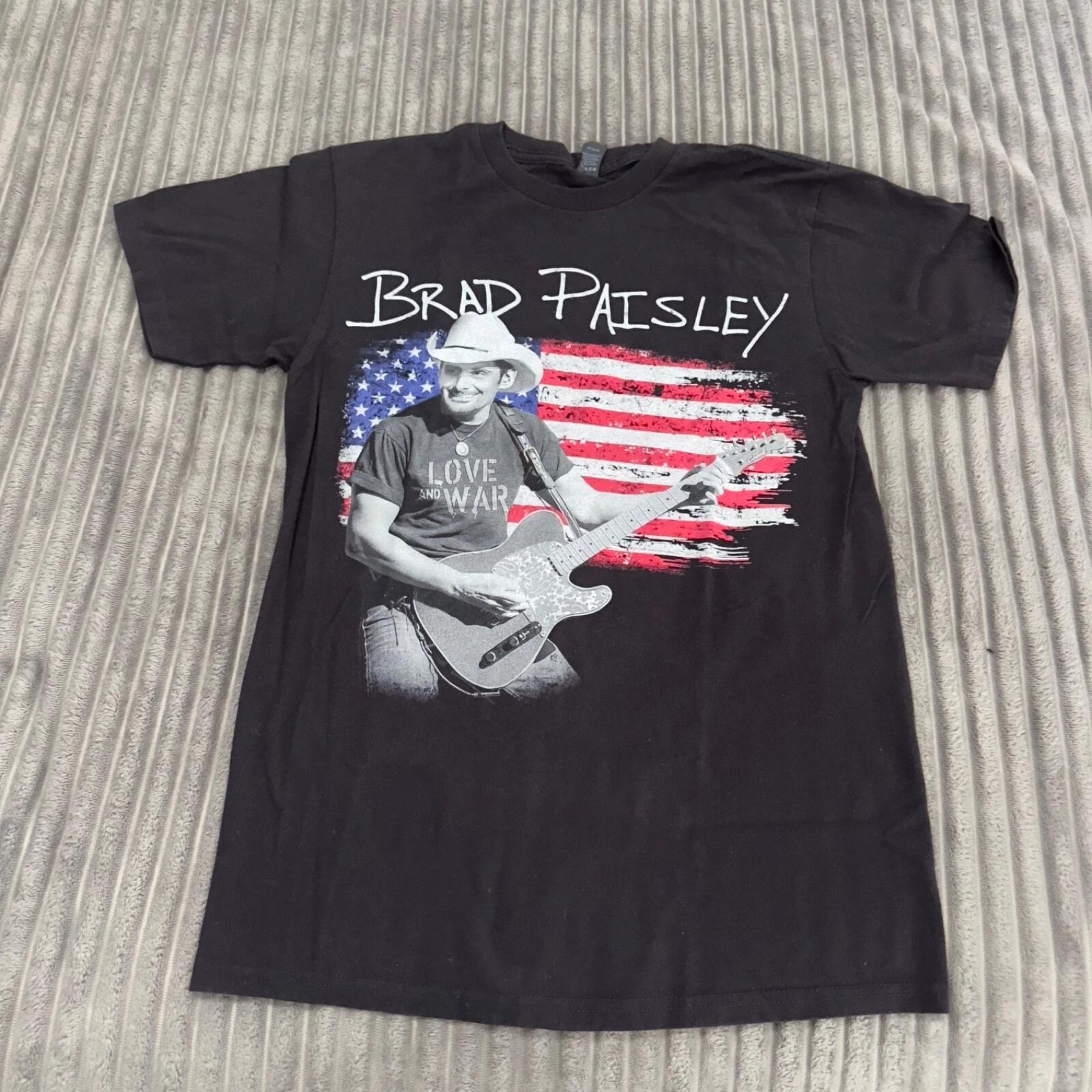 Brad Paisley Concert T-Shirt Adults S Black Country Music Weekend Warrior Tour S