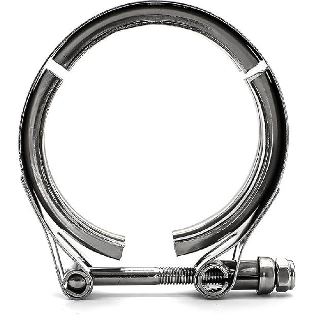 V Band Clamp For Turbo, Automotive Stainless Steel Turbo Clamp With Male Female Flange (4")