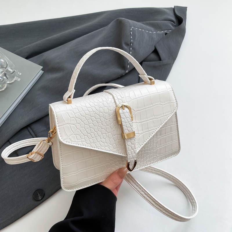 Fashion Trend Bag Women's 2025 Spring New Fashion Simple One Shoulder Crossbody Casual Portable Small Square Bag