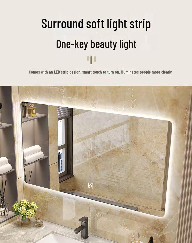 Modern Minimalist Sintered Stone Washbasin Set with Seamless Ceramic Sink, Bathroom Cabinet, and Mirror Storage Cabinet