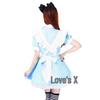 Alice In Wonderland Sky Blue Maid Cosplay Costume