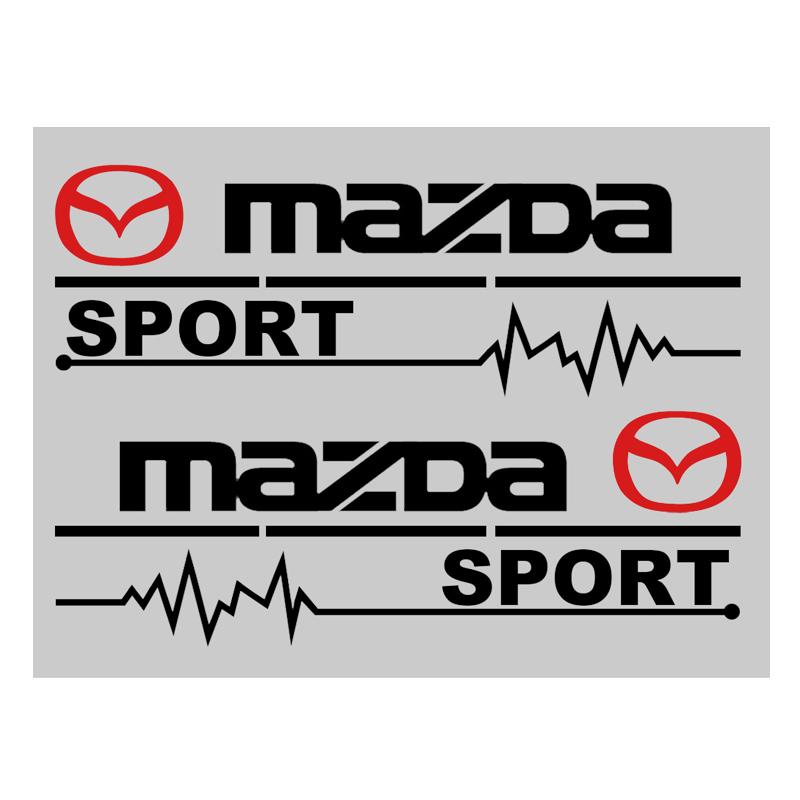 

2pcs Car Rearview Mirror Decor Stickers Badge Emblem Decal Styling For Mazda MPS Speed MX3 CX5 2018 6 Atenza Gh M6 CX30 CX-3 RX7