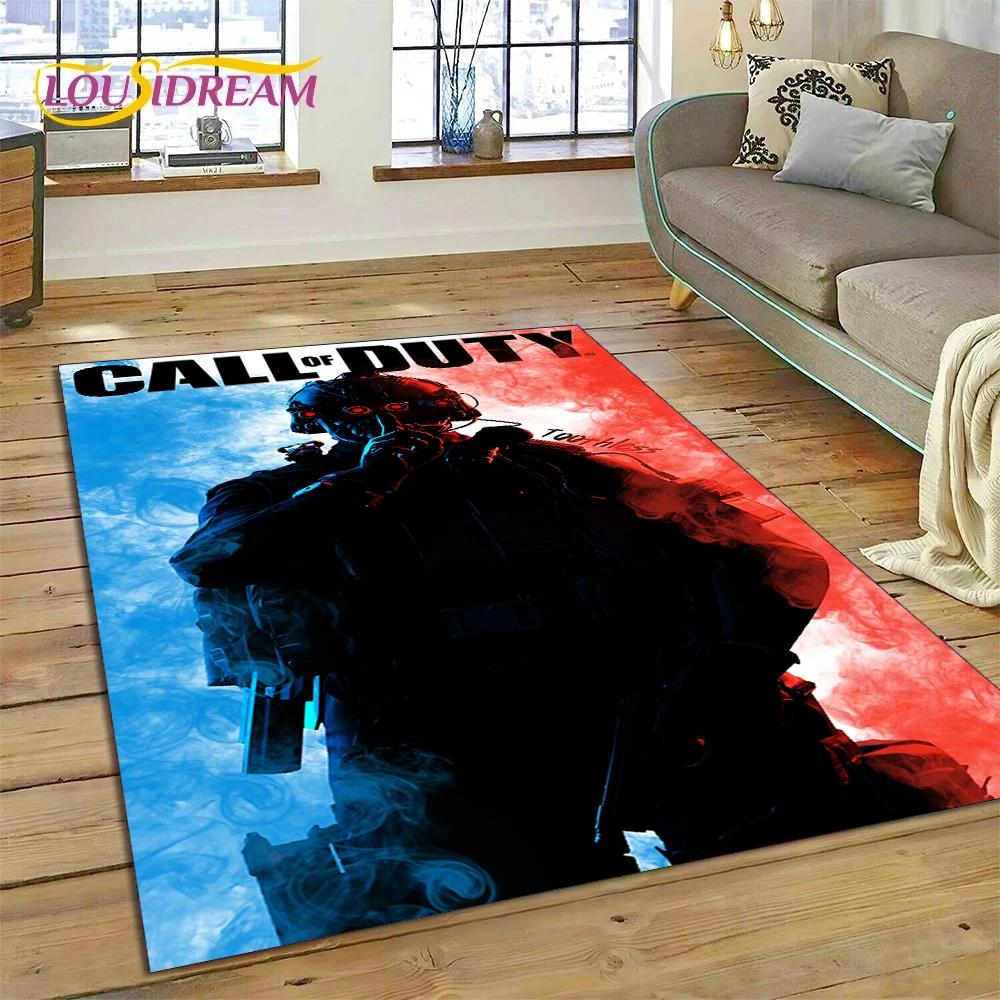 Call of Duty War Game Gamer COD Teppich für Schlafzimmer Wohnzimmer Zuhause Sofadekoration, Kinder Spiel Große Dekoration Bodenmatte Geschenk