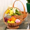 Woven Imitation Rattan Picnic & Shopping Basket