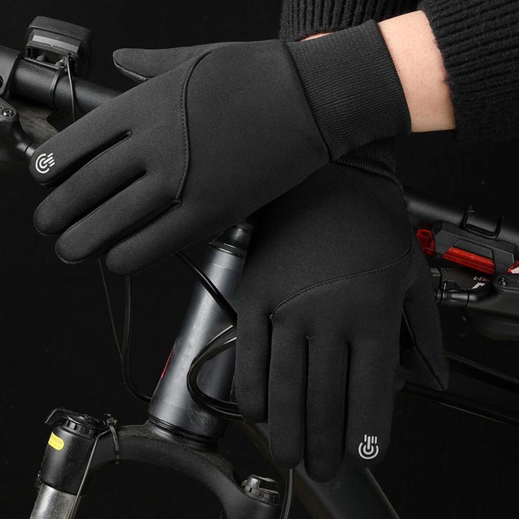 1 pair Heated Gloves for Men Electric Rechargeable USB Heated Gloves Hand Warmer Thickened Mitts for Snowboarding Camping