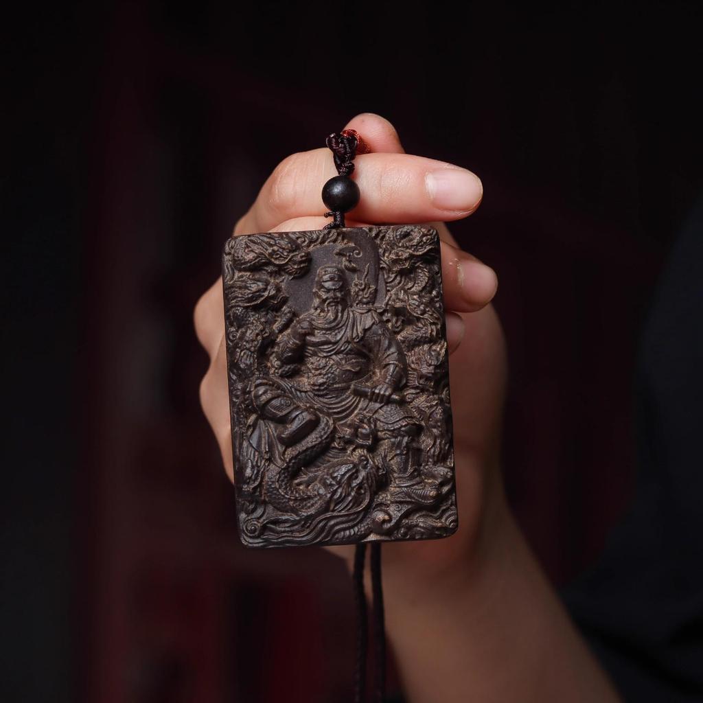 Chengui Zhao Gongming Martial God of Wealth Pendant Necklace – Five Ways God of Wealth Design for Men and Women