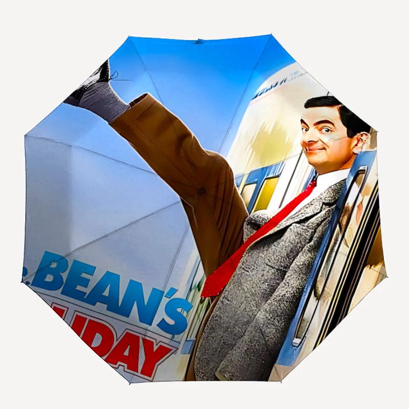 

1pc Holiday Bean Automatic Open/Close Umbrella Folding Umbrella, Portable Compact Travel Umbrella, Birthday/Christmas Gift for Men & Women L1110y36