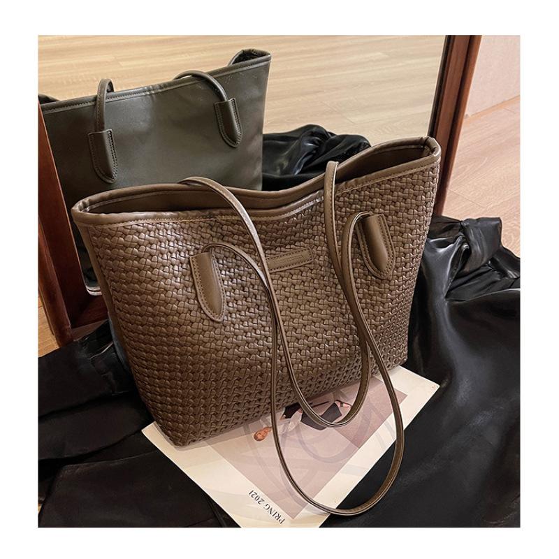 Tooxika Women's New Simple High-end Large-capacity Tote Bag Versatile Single-shoulder Underarm Bag