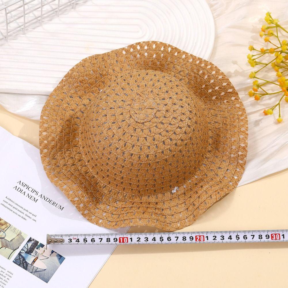 Hollow Out Baby Hats Large Brim Bucket Hat Cute Beach Hats Summer
