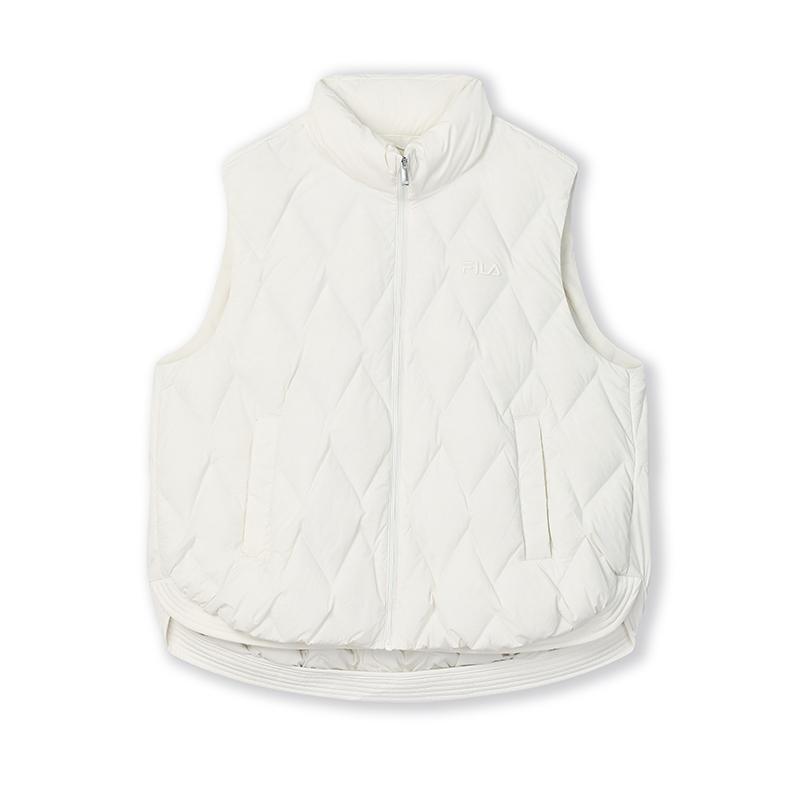 

Fila Флисовая Универсальная Теплая Повседневная Пуховая Куртка Женская верхняя одежда Овсянка F11W448908FBG XL