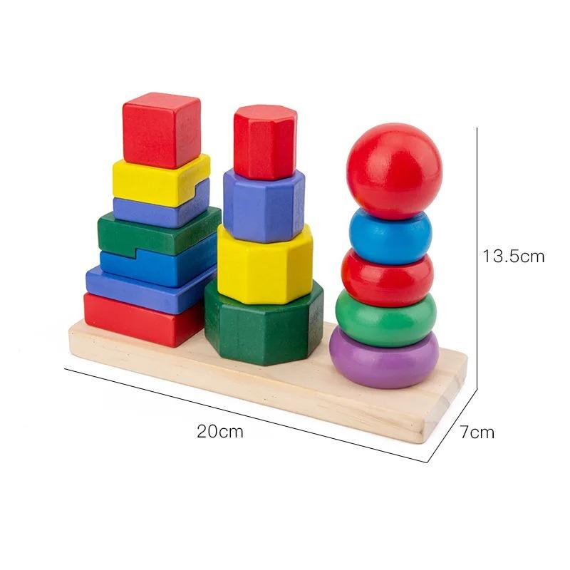 High-Quality Wooden High-Quality Rainbow High-Quality Building High-Quality Block High-Quality Towers High-Quality Shape High-Quality And