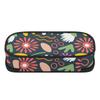 Pencil Pouch Portable 300D Polyester Zipper Closure with Mesh Pocket Removable Divider and Pen Slots for College and School Use