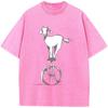 T-shirt unisexe vintage années 90 délavé vieilli T-shirts décontractés respirants unisexes T-shirt unisexe vintage années 90 délavé vieilli