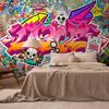 Fototapeta - Sztuka Ulicy - Abstrakcyjny Miejski Kolorowy Mural Graffiti Z Napisem