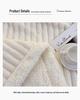 Lambswool & Faux Rabbit Fur Striped Blanket - Sofa Nap & AC Cover