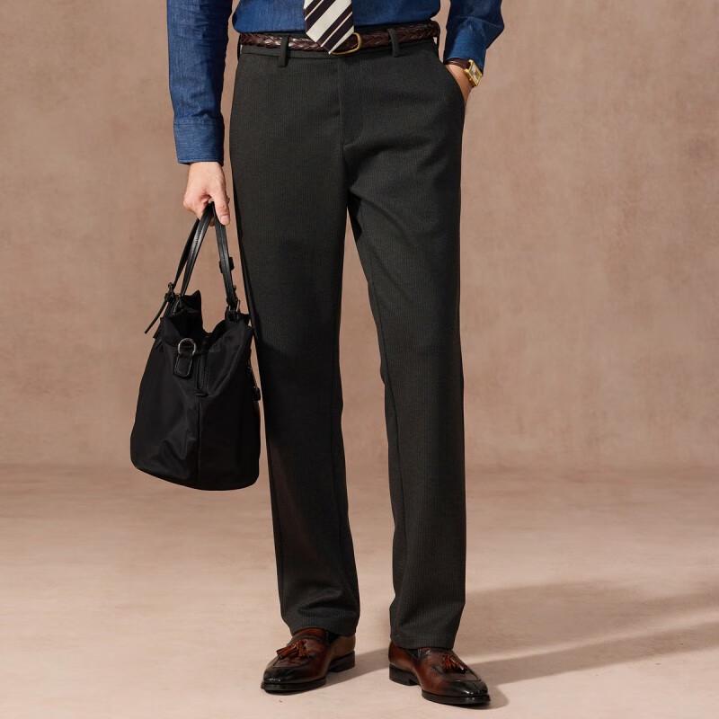 Zhuangji Men's Straight Fit Casual Pants JGW5X2B2001