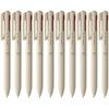 Pentel, 3-color Ballpoint Pen, Calme, 0.5mm, Beige, 10-pack BXAC35H