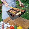 Mini barbecue pliable portable pour charbon FOLDCUE, Barbecue de bureau, Noir [354]