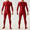 Sexy Oil Glossy Shiny Yoga Shaping Bodysuit Elastic Breathable Tights Fitness Jumpsuit Sheer See Through Maid Leotard Dance Wear