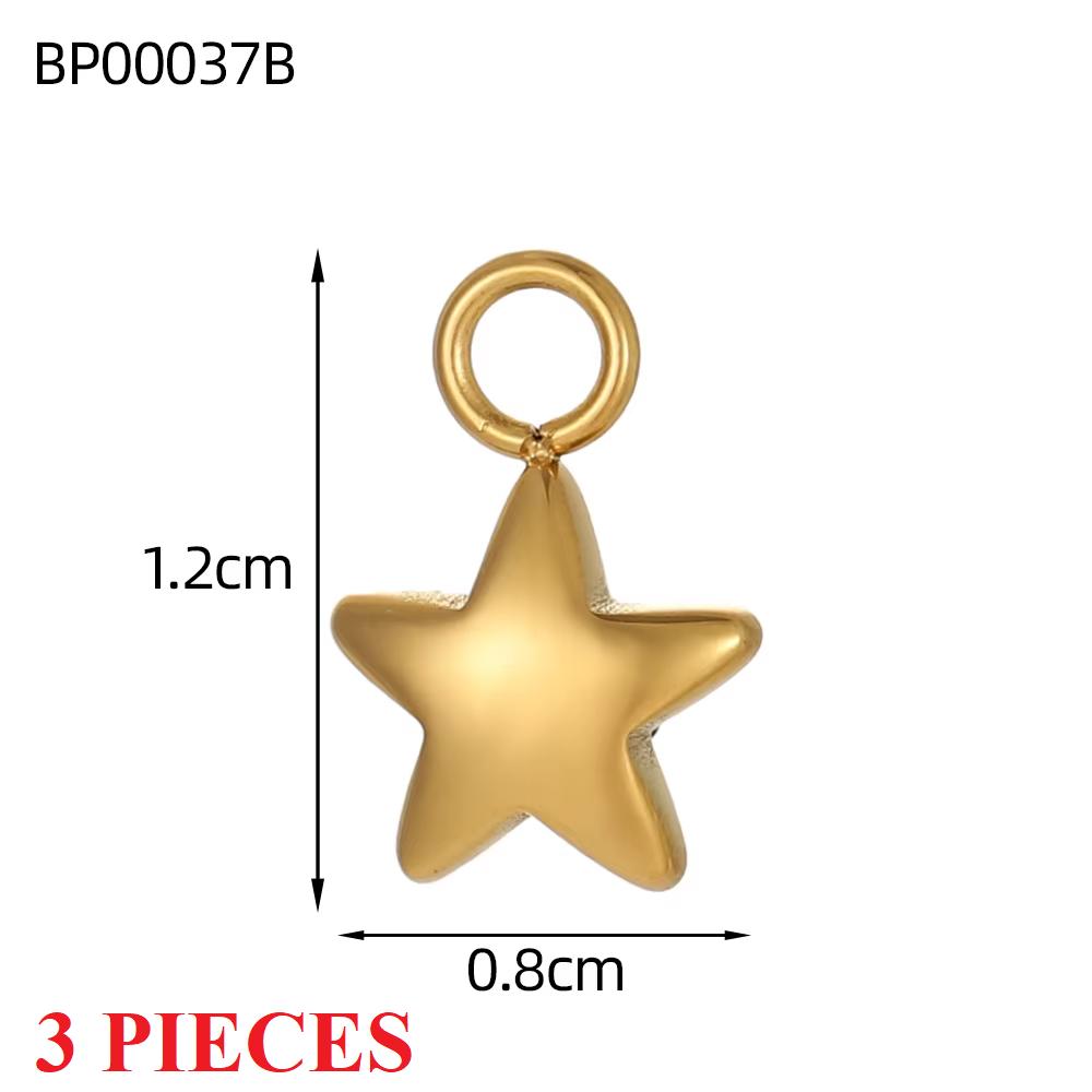 3PCS/LOT CARLIDANA Vintage Luxury Stainless Steel Natural Stone Star Eye Sunflower Pendants Charms for DIY Jewelry