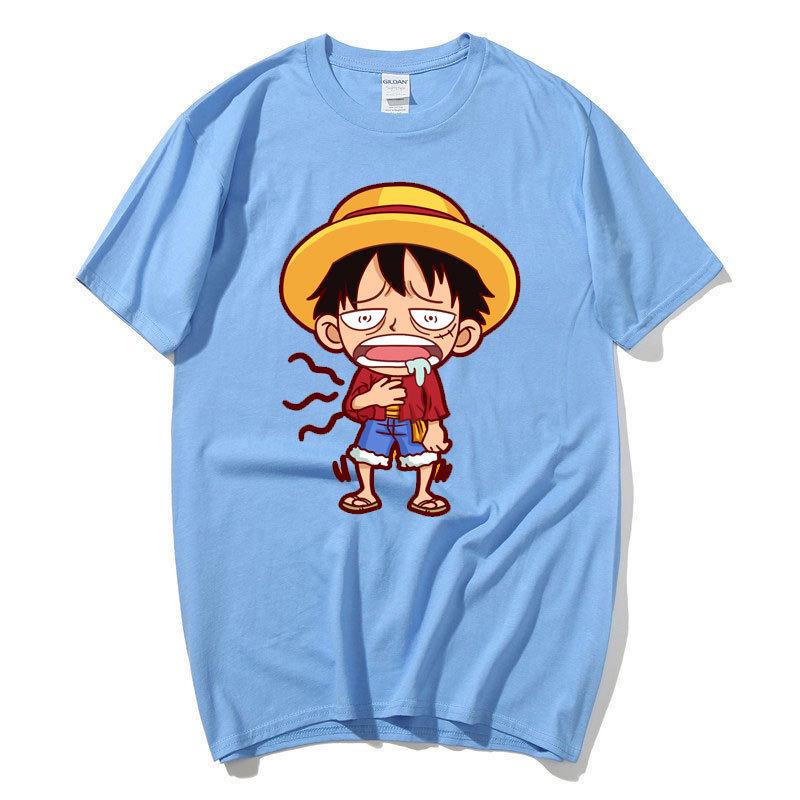 Japanese Anime ONE PIECE Luffy Unisexga Graphic T Shirt Cute Funny Printed Summer Tshirt Unisex Casual Cotton Oversized T-shirts Streetwear Tops