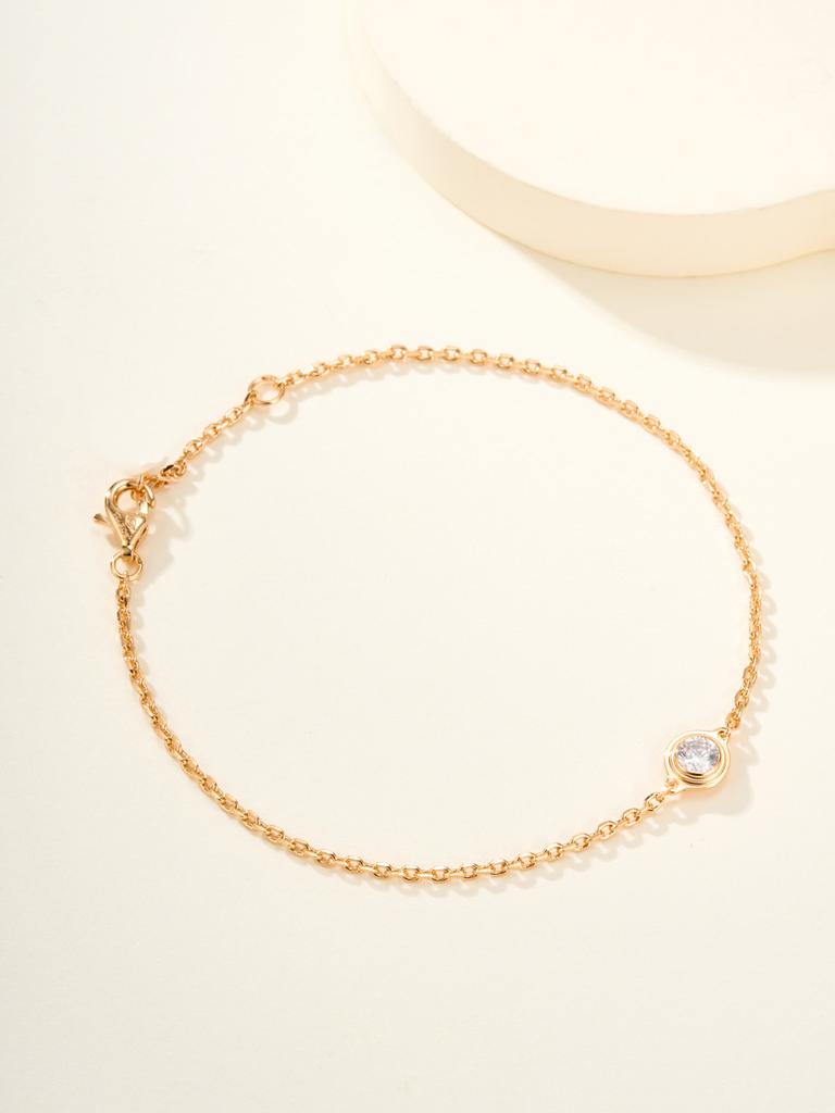 Little UFO Single Diamond Bracelet with Wilted Grid Pattern for Both Men and Women High Quality Daily Dressing Gift Daily Outfits