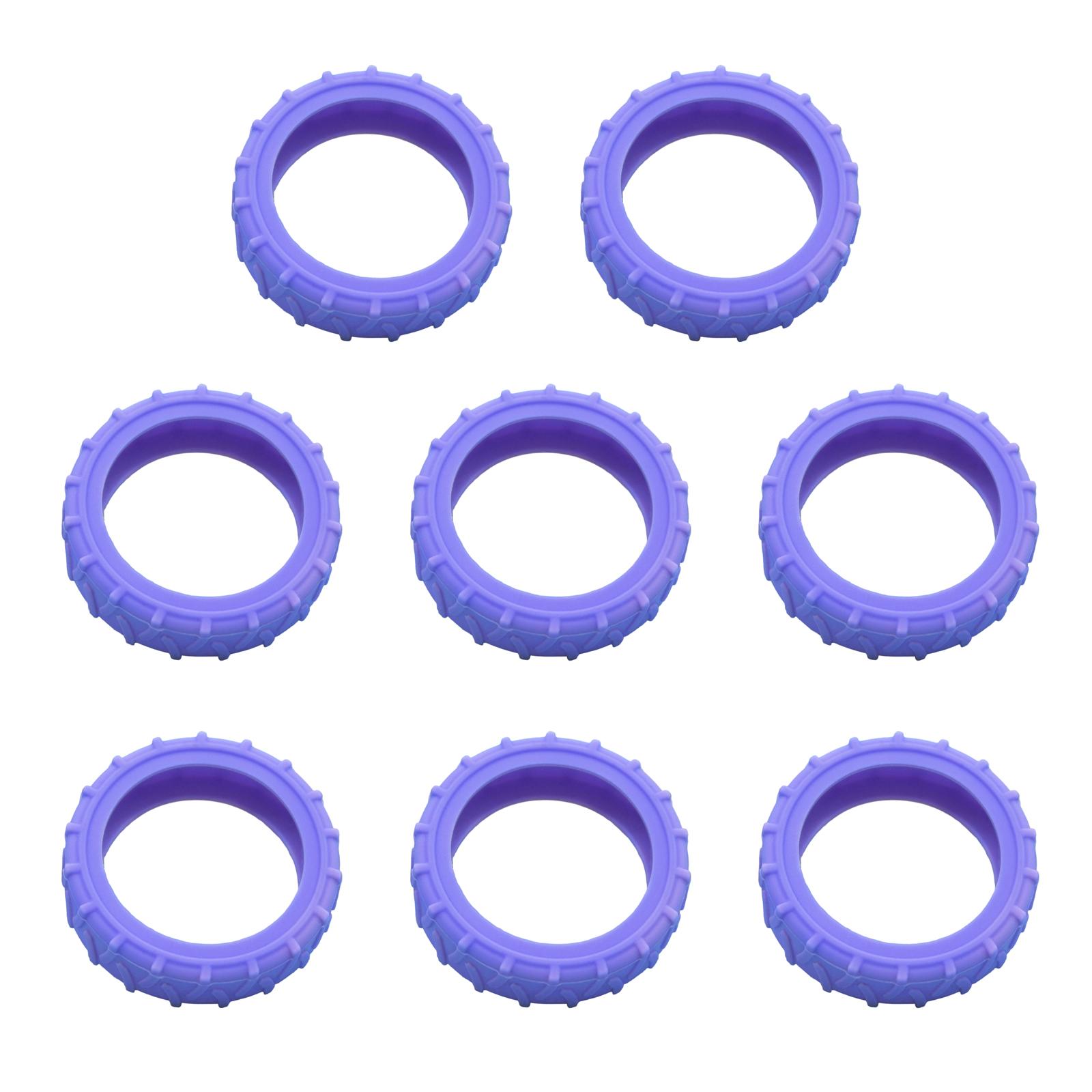 

8 шт. Защита колес багажа, Чехлы для колес чемодана, Защитный чехол для колес багажного отделения, Чехлы для колес багажа фиолетовый