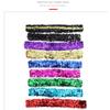 Bentiță cu paiete și fundă strălucitoare, Accesorii de cap, Elastic, Fundă de păr, Cadou de petrecere, Bentiță cu sclipici