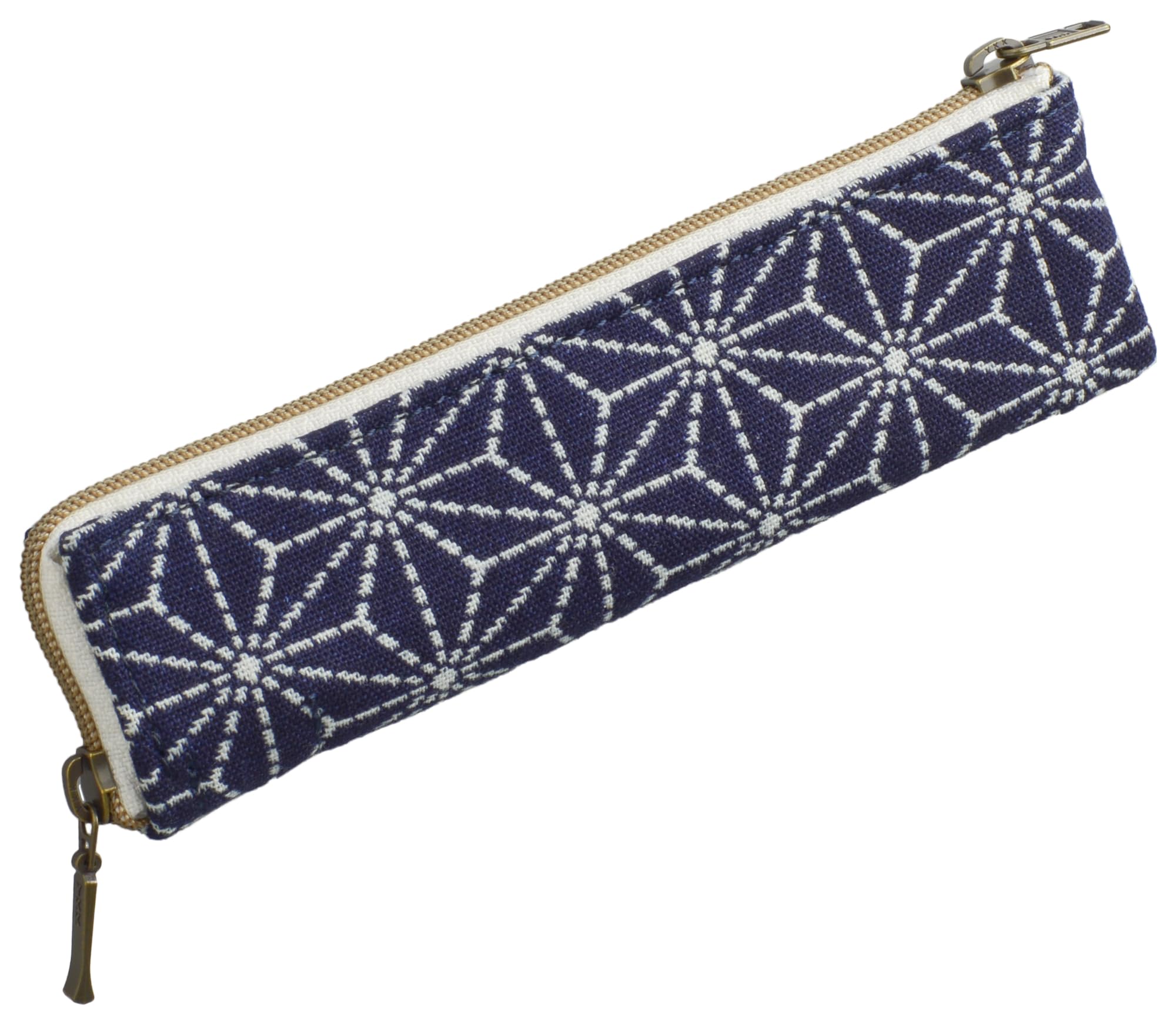 Пенал BoRDER PERiTOSS Pekes Okayama Denim [Сделано в Японии], Размер S, Asanoha PT-0121SHL