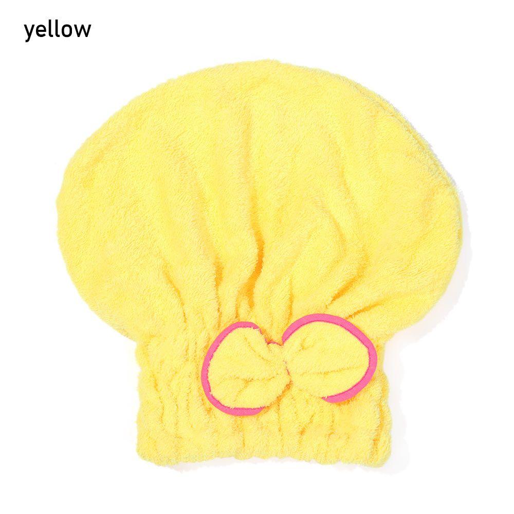 Microfiber Breathability Quick Drying Quickly Dry Hair Hat Hair Towel Cap Bowknot Wrap