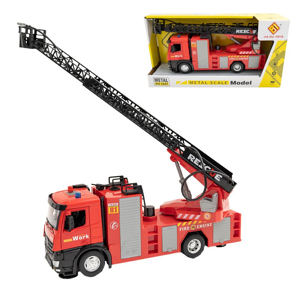 Interactive metal fire truck