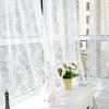 Tenda in tulle a 1 fetta, squisita decorazione romantica in poliestere, camera da letto, soggiorno, tenda in pizzo jacquard, decorazione domestica per bar