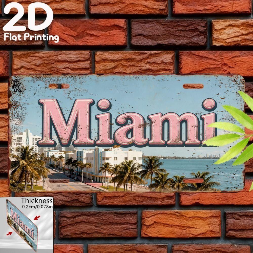 Metal Wall Art Sign, Decorative Tin Plate Painting, 20x30cm for Home Decor