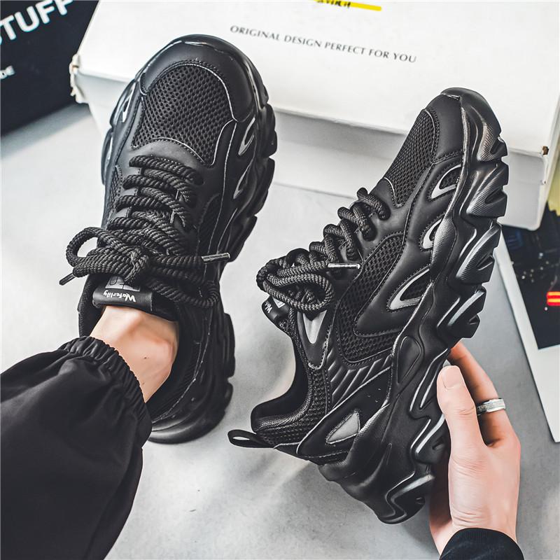 

2024 New Winter Explosive High-value Casual Versatile Men s Running Casual Sports Little White Daddy Men s Shoes 39 чёрный