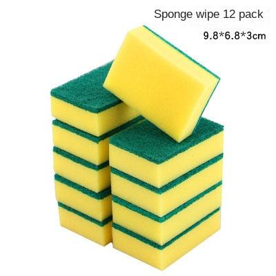 Dishwashing Sponge Thickened Scouring Pad Pot Brush Imitation Loofah Sponge Kitchen Cleaning and Decontamination Brush