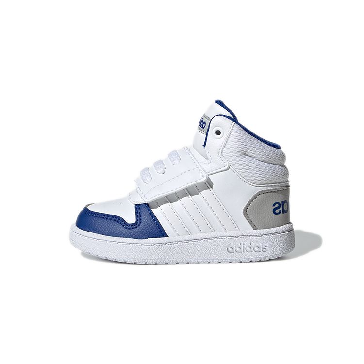 Adidas Neo Hoops 2.0 Comfortable Versatile Durable Mid-Top Walking Shoes Baby Shoes GW4838