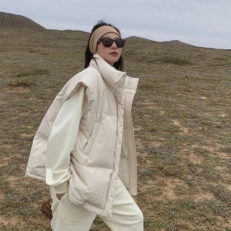 Winter Jackets Padded Vests Sleeveless Women's Vest Warm Coat Oversize Outwear Puffer Loose Outwear