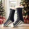 Thermal Plush Socks Fluffy Home Socks Comfortable Soft Work Socks Shoe Style Winter Socks Shoes for Living Room Bedroom