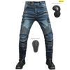 VOLERO + Jeans de motocicleta para homens e mulheres + Calças de trabalho de motocicleta com várias bolsas + Calças casuais + Protetor CE