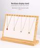 Large Bamboo Wood Necklace Display Stand for Jewelry and Pendants
