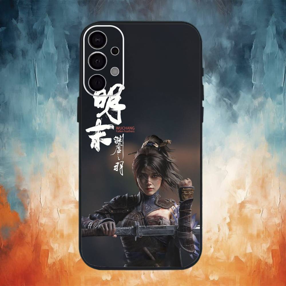 W-Wuchang F-Fallen Feathers Phone Case For Samsung S25,S24,S21,S22,S23,S30,Ultra,S20,Plus,Fe,Note,10,9,5G Black Cover Samsung S105G