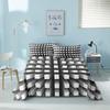 Colorful Geometric Bed Flat Sheet Printed Galaxy Bed Sheet Set With Pillowcase For Bedroom Luxury Queen King Honeycomb Bedspread