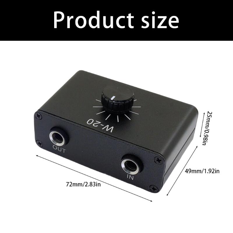 Permanent Metal Attenuator For 6.35mm Dynamic Micr Capacity Adjustment Continuous Sound Agreement