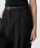 MUSINSA STANDARD WOMAN [Cooltandard] Women'S Low Waist Deep Tuck Wide Hidden Banding Slacks [Black]